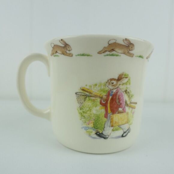 Royal Doulton Bunnykins English Fine Bone China Plate, Bowl & Cup Set 1988 - Picture 4 of 16